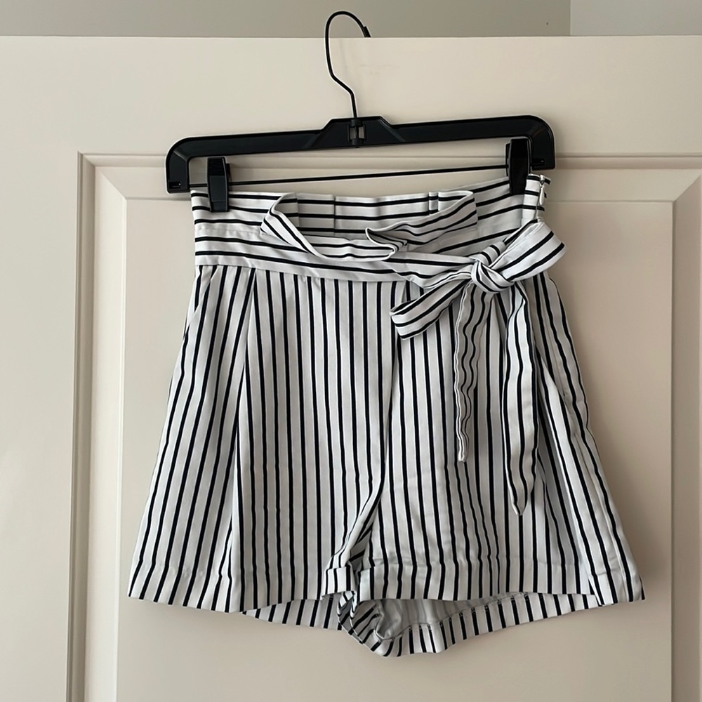 ZARA High Ruffle Waisted Shorts